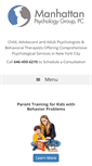 Mobile Screenshot of manhattanpsychologygroup.com